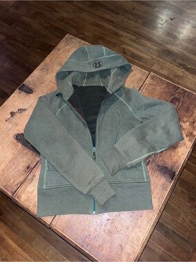 Mulberry Olive Green Hoodie with Gold Label